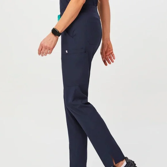 FIGS YOLA FREEX LINED SKINNY SCRUB PANTS 2.0 NAVY - XS - Picture 2 of 5